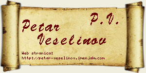 Petar Veselinov vizit kartica